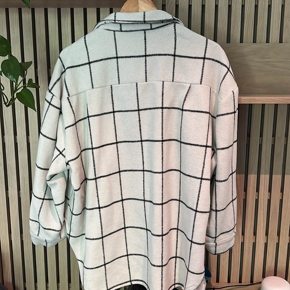 Windowpane shacket - Picture 4 of 4